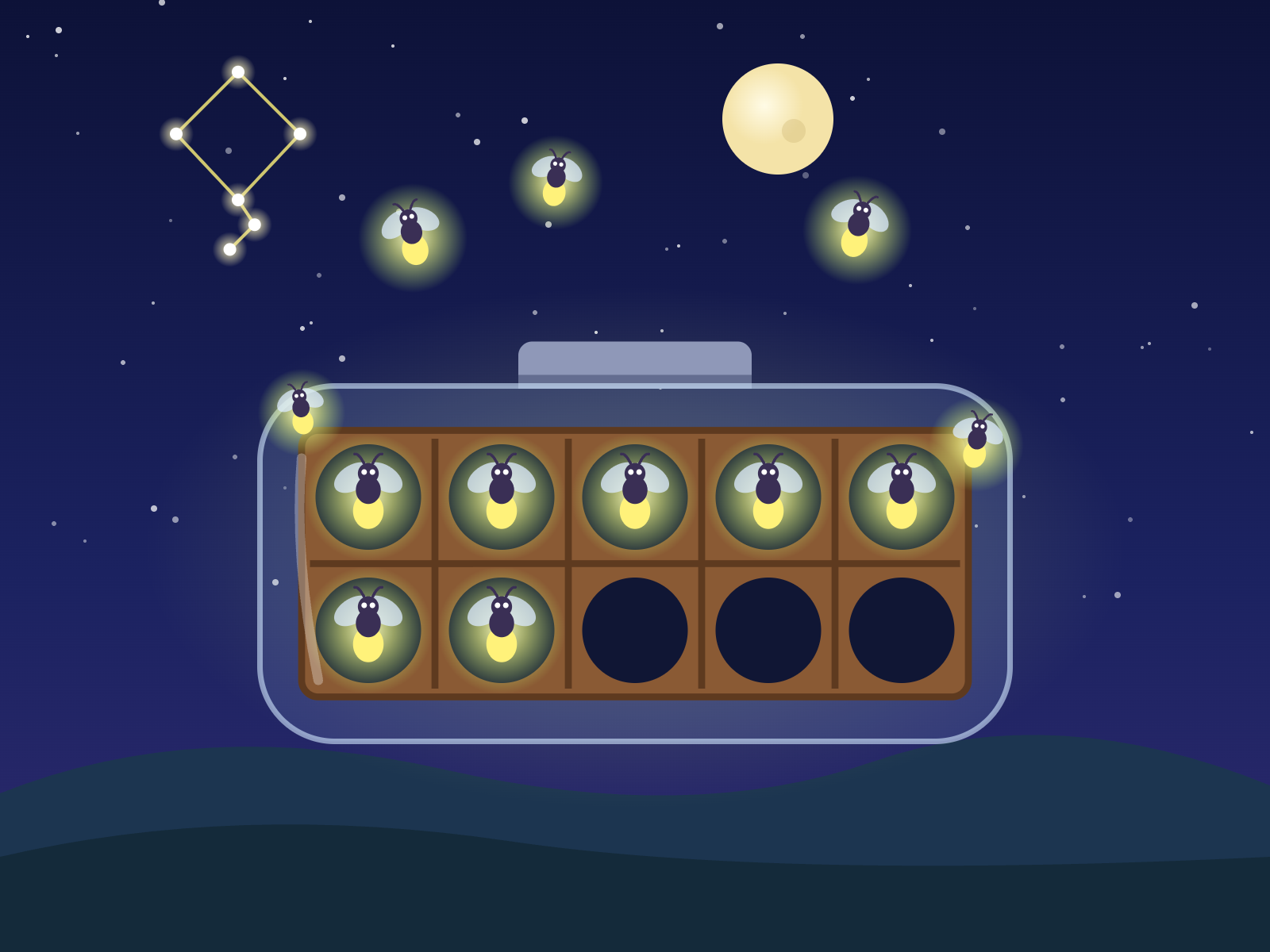 Ten Frame Fireflies
